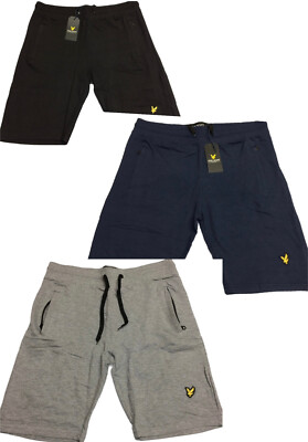 LYLE AND SCOTT HERVORRAGENDE QUALITÄT BRANDNEU 2 REISSVERSCHLUSS SEITENTASCHEN SWEAT SHORTS