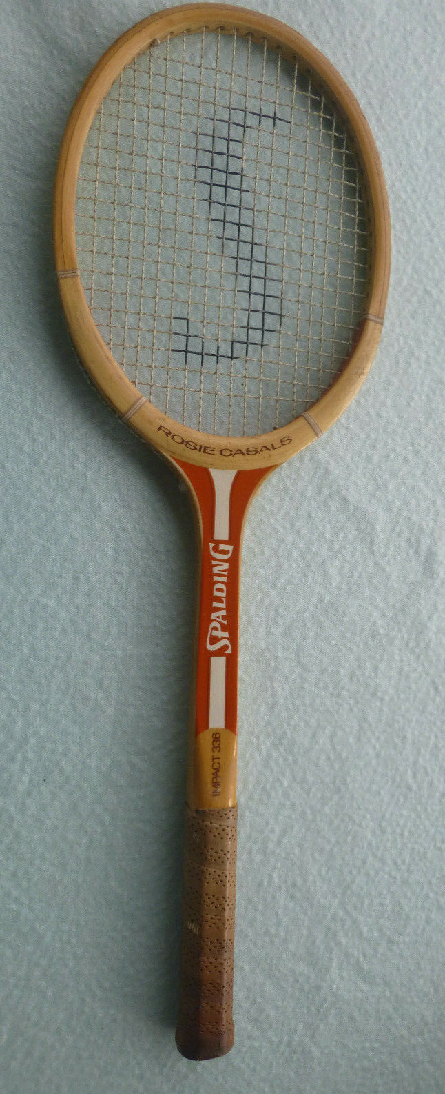 vintage Spalding wood tennis racquet Imapct 336 Rosie Casals