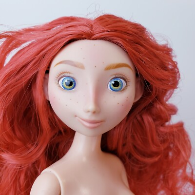 Nude Disney Store Merida Classic Doll Brave Red Hair Curly Articulated