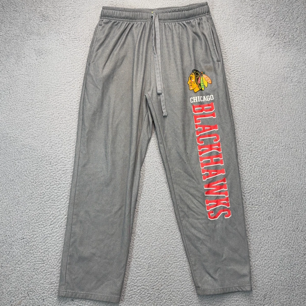 Pantalon De Survêtement Vintage Chicago Blackhawks – Artex Hockey – Taille Jeunesse Moyen (10/12) - Occasion