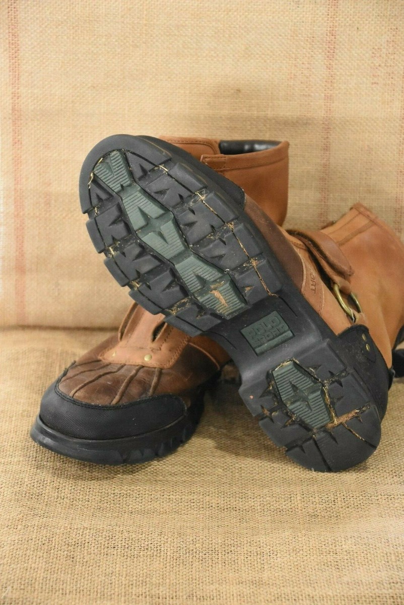 Polo Sport Ralph Lauren Work Boots Men's Size10.5 D Leather