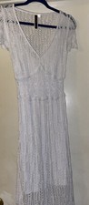 beautiful white lace midi Dress by JULIAN TAYLOR NEW YORK, small