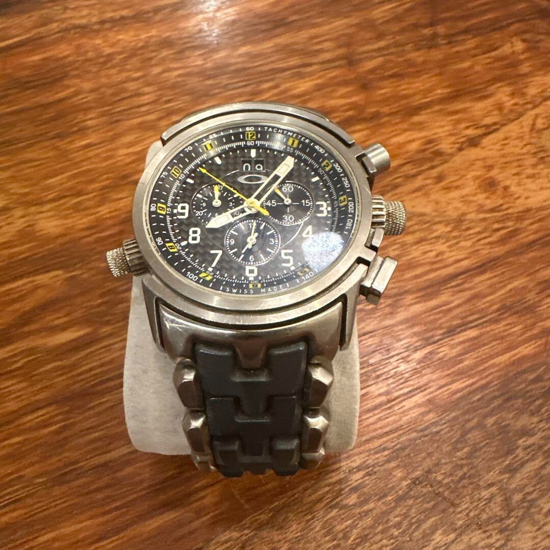 【モコ】Oakley 12 Gauge Oakley 12 Gauge Stainless Steel Brushed w/ Black Dial Watch