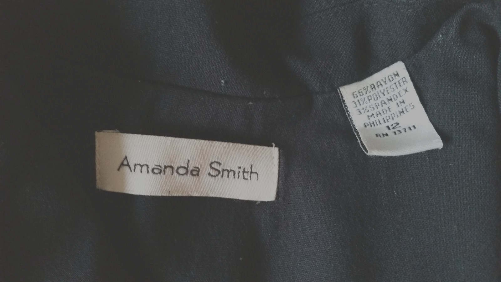 Amanda Smith Basic Solid Black 3 Button Dress Jac… - image 9