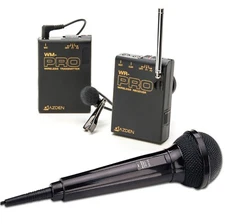 Azden WMS-PRO VHF Wireless Microphone System for video camera Includes 2micropho