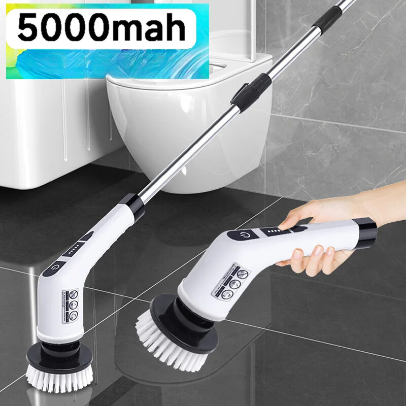 Cordless Spin Scrubber Kitchen Gadgets Hair Brushes Bathroom Broom Toilet Mops
