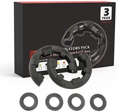 #ad #ad D Ring Shackle Isolator Kit1 Pair Black D Ring Isolator and 4 Pcs Washers Dring $19.99