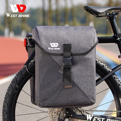 WEST BIKING Waterproof Bike Pannier Double Bag Rear Rack Pack Carrier Trunk Bag - Picture 37 of 80
