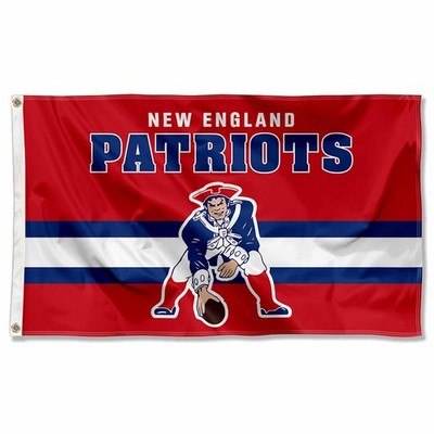 New England Patriots Football 3x5 ft Classic Logo Retro Flag - Good NFL Banner
