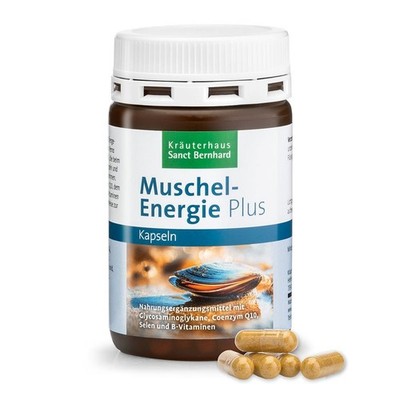 Muschelenergie-Kapseln enthält GAG Coenzym Q10 Selen | 120 Stück |  4.346 /kg