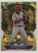 2023 Bowman Chrome Sapphire Edition Prospects Yellow 48/50 William Bergolla 0m4r
