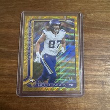 2025 Topps Chrome - TJ Hockenson - Gold Wave -22/50