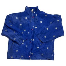 VINTAGE MURELI WINDBREAKER JACKET FULL ZIP BLUE NAVY USED JACKET SWEATER 90s y2k