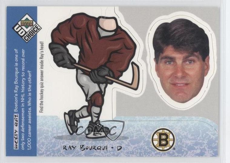 1998-99 Upper Deck UD Choice Mini Bobbing Heads Ray Bourque #BH3 HOF 0j0