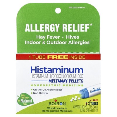 Histaminum Hydrochloricum 30C, 3 Tubes, 80 Meltaway Pellets Each