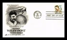 DR JIM STAMPS US COVER WILEY POST AVIATION PIONEER AIR MAIL FDC ARTCRAFT