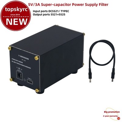 5V 3A Super-capacitor Power Supply Filter 5V Input and Output Audio Filter