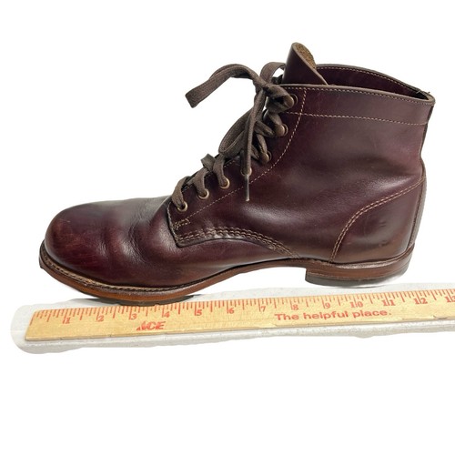 Wolverine 1000 Mile Men's Boots Plain Toe High Quality Lace Up Biker Combat 12 - Picture 12 of 15