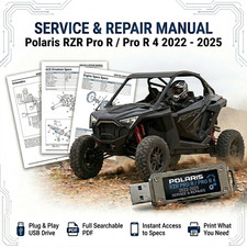 POLARIS RZR PRO R PRO R 4 2022 2023 2024 2025 SERVICE REPAIR SHOP MANUAL ON USB