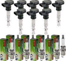 8x NTY Zündspule + DENSO Zündkerze für Audi A4 Avant 8D5 B5 RS4 quattro 8ED
