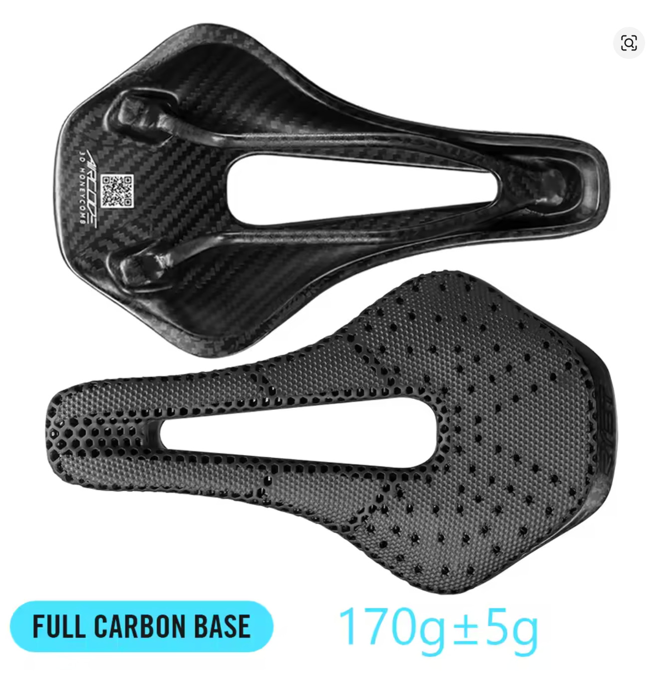 RYET AIRCODE T40A 3D Printed Full Carbon Ultralight Bike Saddle - NEW IN BOX