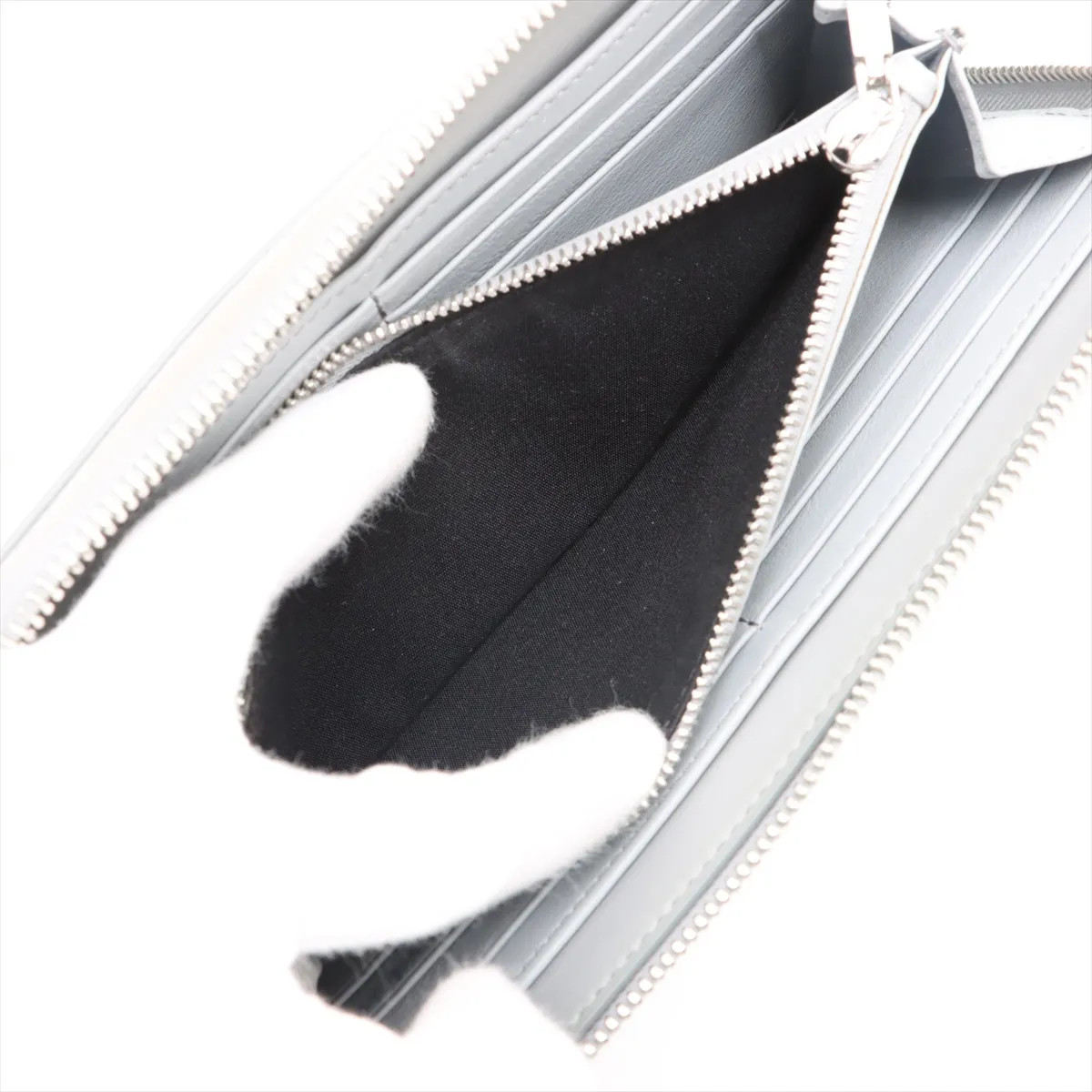 Dior Oblique Galaxy Leather Zip Wallet Gray - # image 8