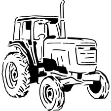 'Farm Tractor' Stencils / Templates (WS048003)