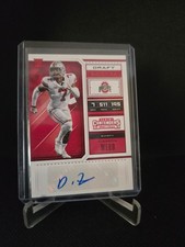 Damon Webb 2018 Contender ' Draft Ticket ' Autograph Red Parallel #245