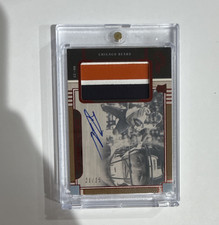 Panini National Treasures 2023 Roschon Johnson Rookie Patch Auto #6 Bears /25