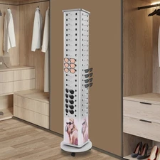 4 Sides Sunglass Display Stand with Base Eyeglass Holder Sunglass Display Rack