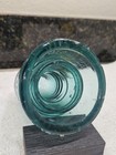 Hemingray Glass Insulator Patented Oct 8 1907 Aqua Blue Chipped Glass  — photo 10