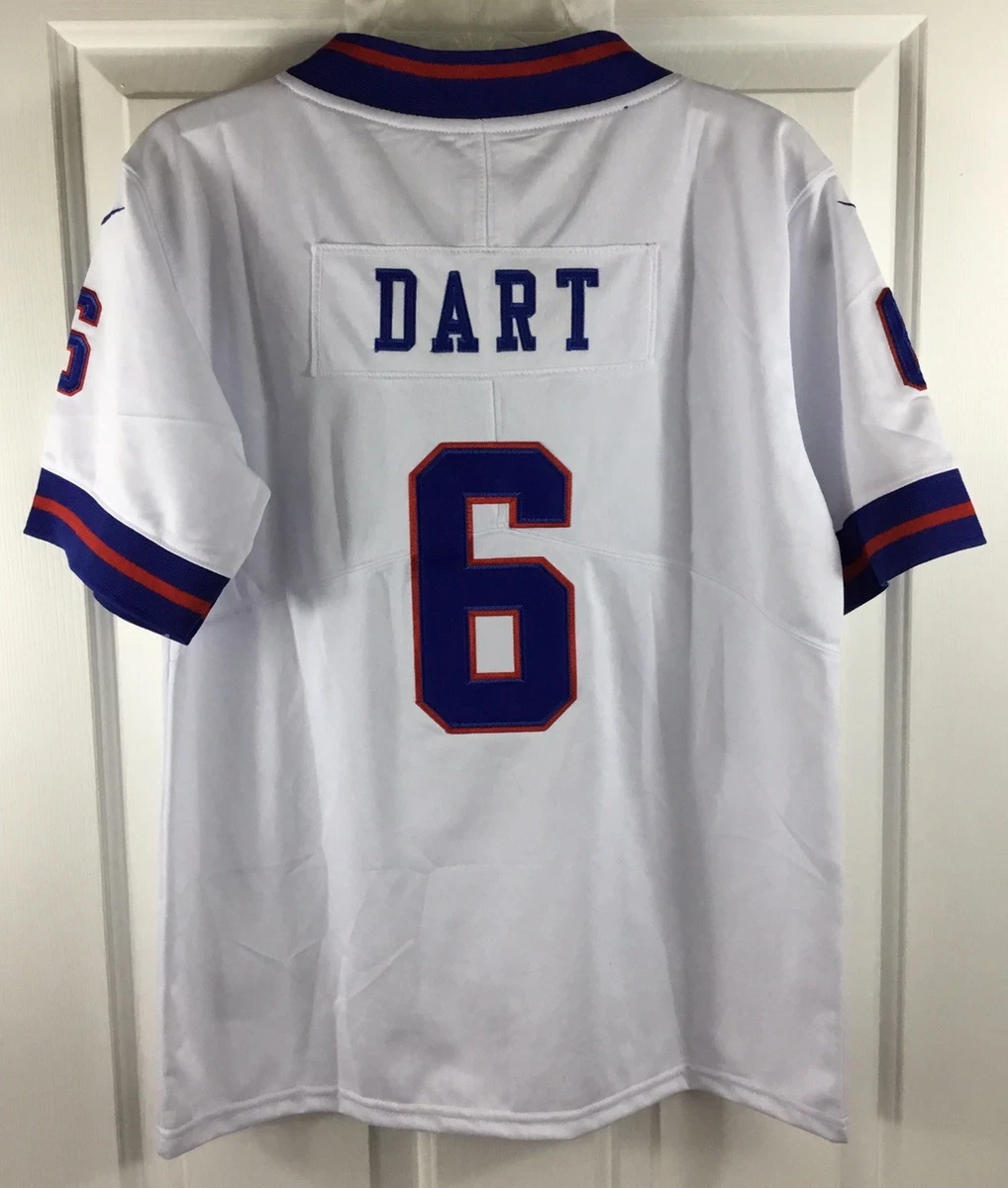 Jaxson Dart #6 New York Giants Replica Jersey Youth L 14-16 White
