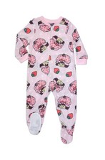 Strawberry Shortcake Toddler Girl's Soft Fleece Character Footed Pajama Sleeper