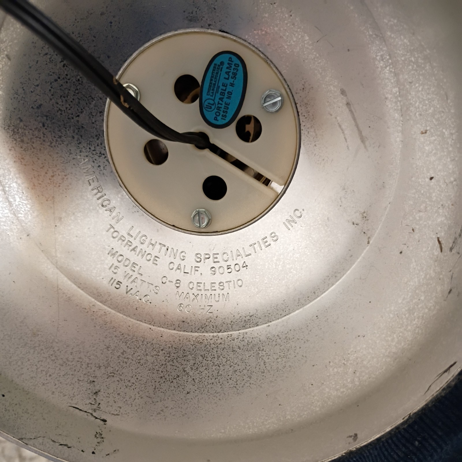 Vintage American Lighting Specialties Fun Lites Celestio Projection Light W/ Box