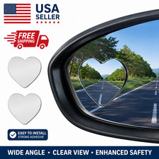 2pcs Car Blind Spot Mirrors Convex 360 Adjustable Wide Angle Rear View Mirror