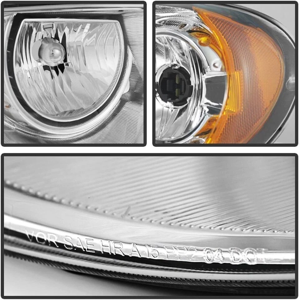 Par de faros de repuesto para Chrysler Town & Country 2005-2007 Foto 2 de 3