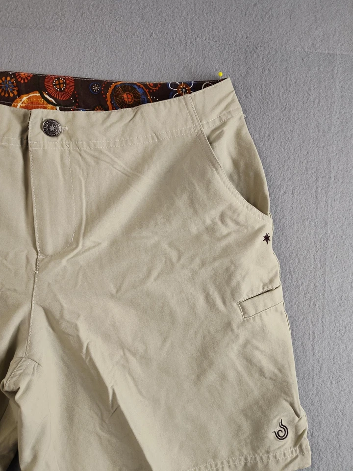 Isis Shorts Womens 8 Beige Khaki Nylon Hiking Outdoor Quick Dry Lined Active - Image 3 of 4