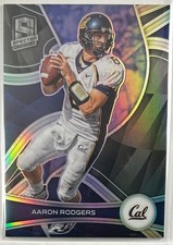 2023 Chronicles Draft Picks #53 Aaron Rodgers Spectra Silver Prizm Golden Bears