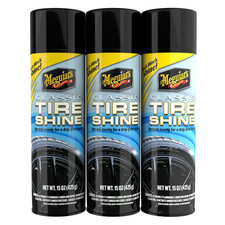 Meguiars Classic Tire Shine 3 Pack 15oz Cans Deep Wet Look Long Lasting Gloss