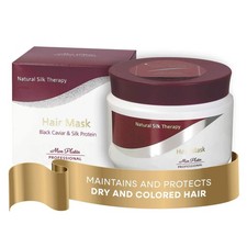 Mon Platin Black Caviar  Silk Hair Mask 17 oz   For Dry  Colored Hair