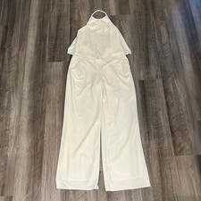 Halston Heritage Halter Top Sleeveless Pant Jumpsuit - 6