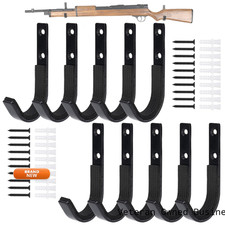 Evcuhasl Gun Rack Wall Mount Horizontal Metal Rifles Shotgun Hooks For Hanging
