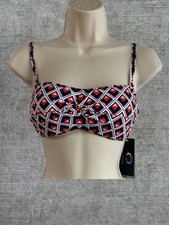 Quayside by Moontide Bikini Top Multiway Twist Bandeau Swim Top Beach Swimwear