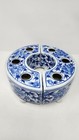Two's Company Blue & White Floral Chinoiserie Porcelain Tulipiere Arranger - 2PC — photo 4