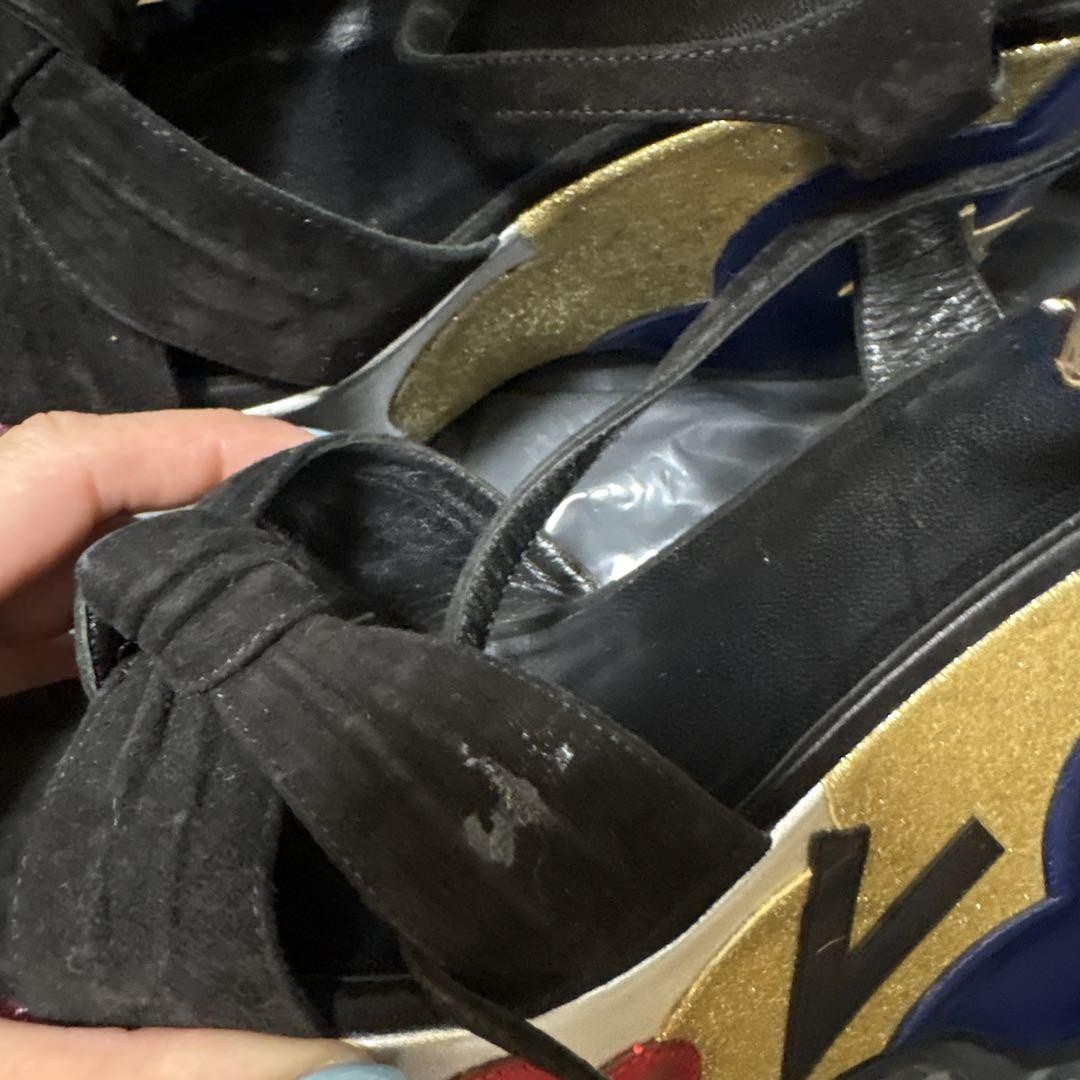 Sandali Saint Laurent donna 7.0 US suola spessa senza scatola usati in ottime condizioni