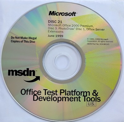 Vintage - Microsoft Office 2000 Premium: PhotoDraw, Office Server Ext., 1999