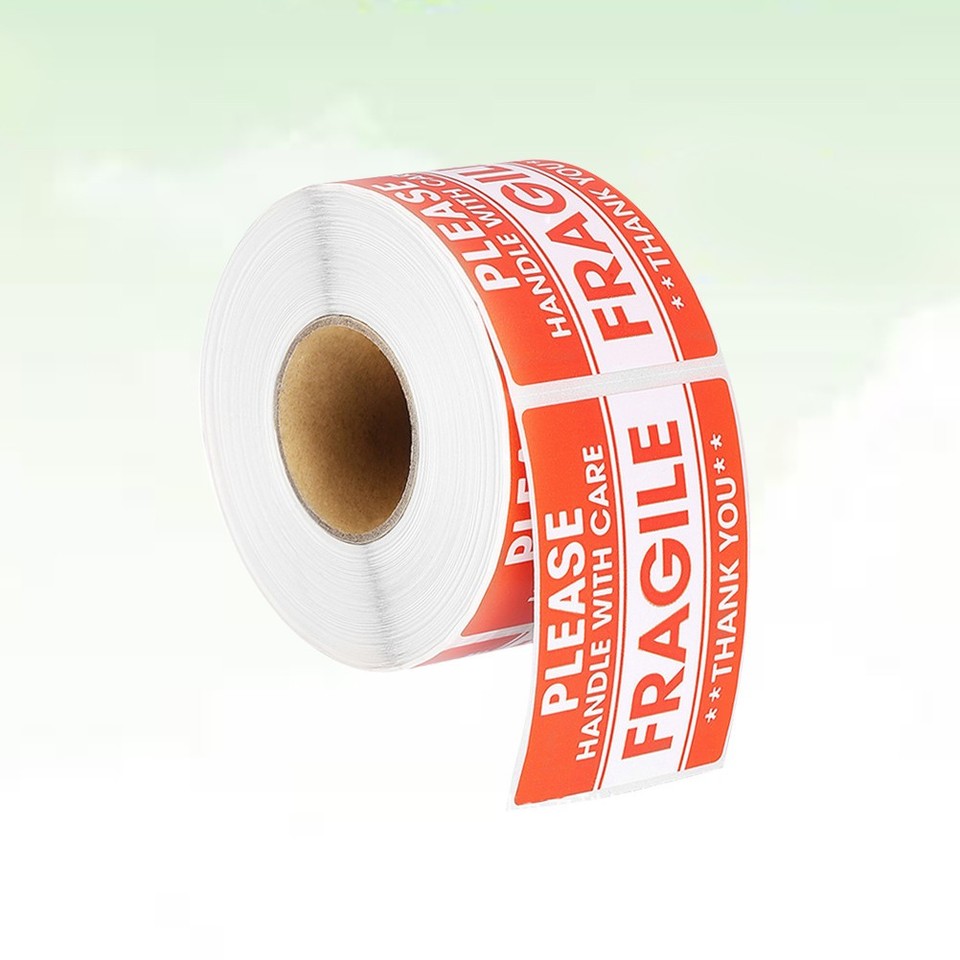 500 Pcs/Roll Warning Sticker Fragile Shipping Stickers Labels for ...