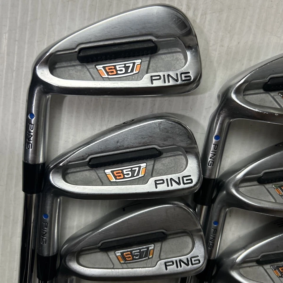 PING LH Iron Set S57 Blue Dot 5-9,W Steel Shaft Left Handed STORE - Image 2 of 4