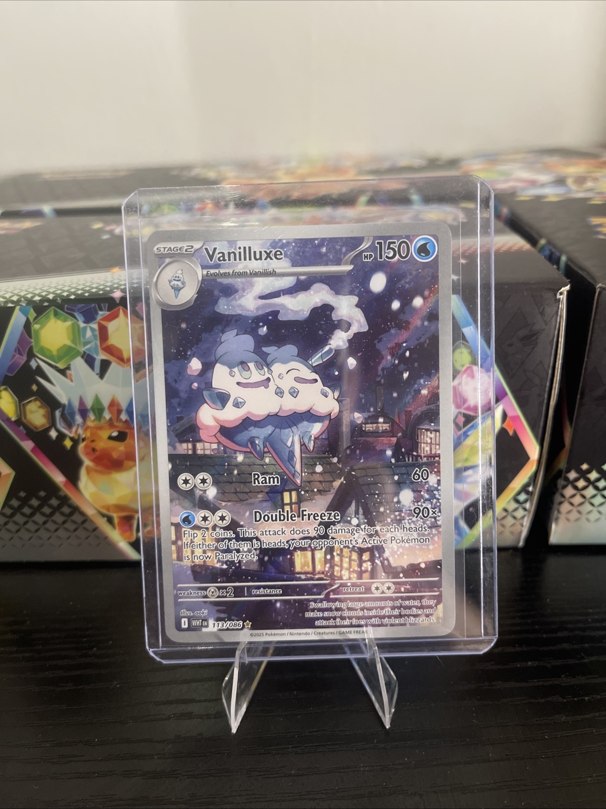 Vanilluxe 113/086 White Flare IR Illustration Full Art Holo Pokemon TCG NM