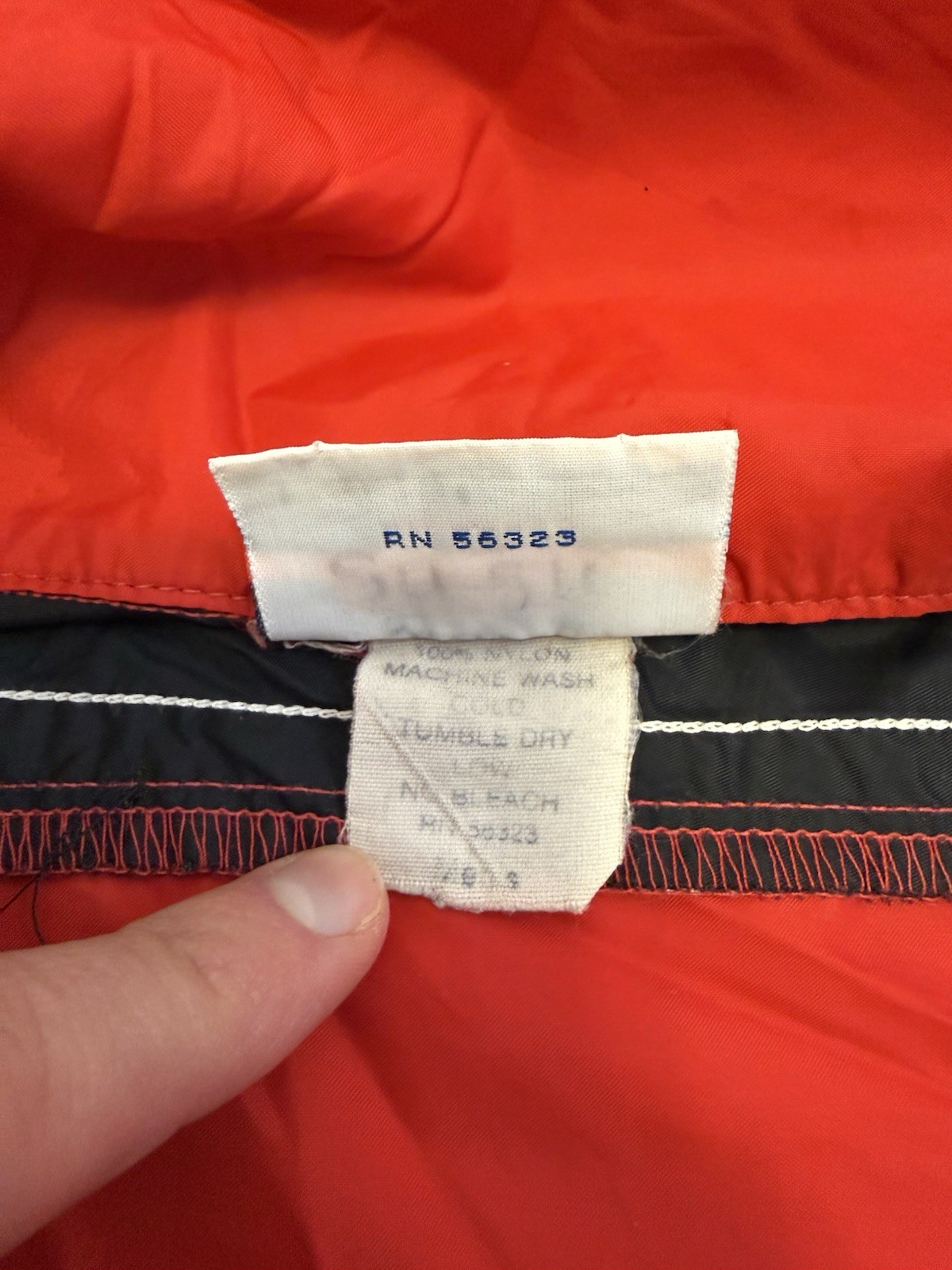 Vintage Nike Anorak Windbreaker  Early 1980s Made in USA Red Medium thumbnail 5